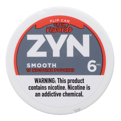 Zyn Nicotine Pouches Smooth 6 Mg 1/5 Tins