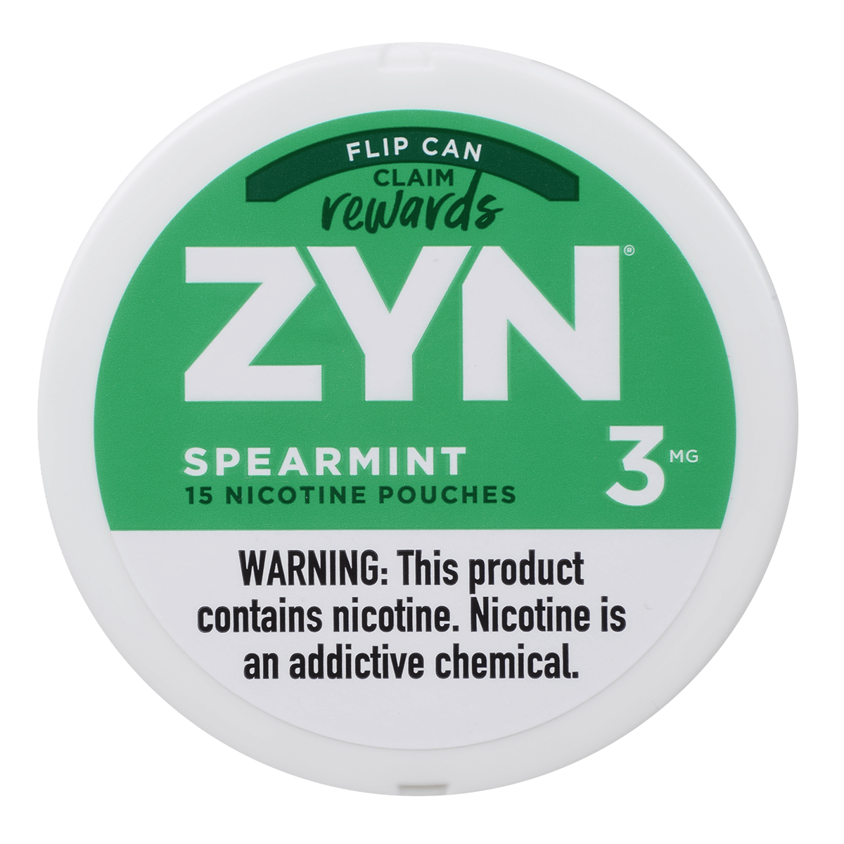 Zyn Nicotine Pouches Spearmint 3 Mg 1/5 Tins