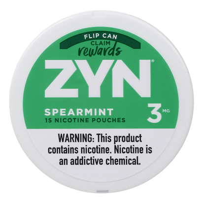 Zyn Nicotine Pouches Spearmint 3 Mg 1/5 Tins