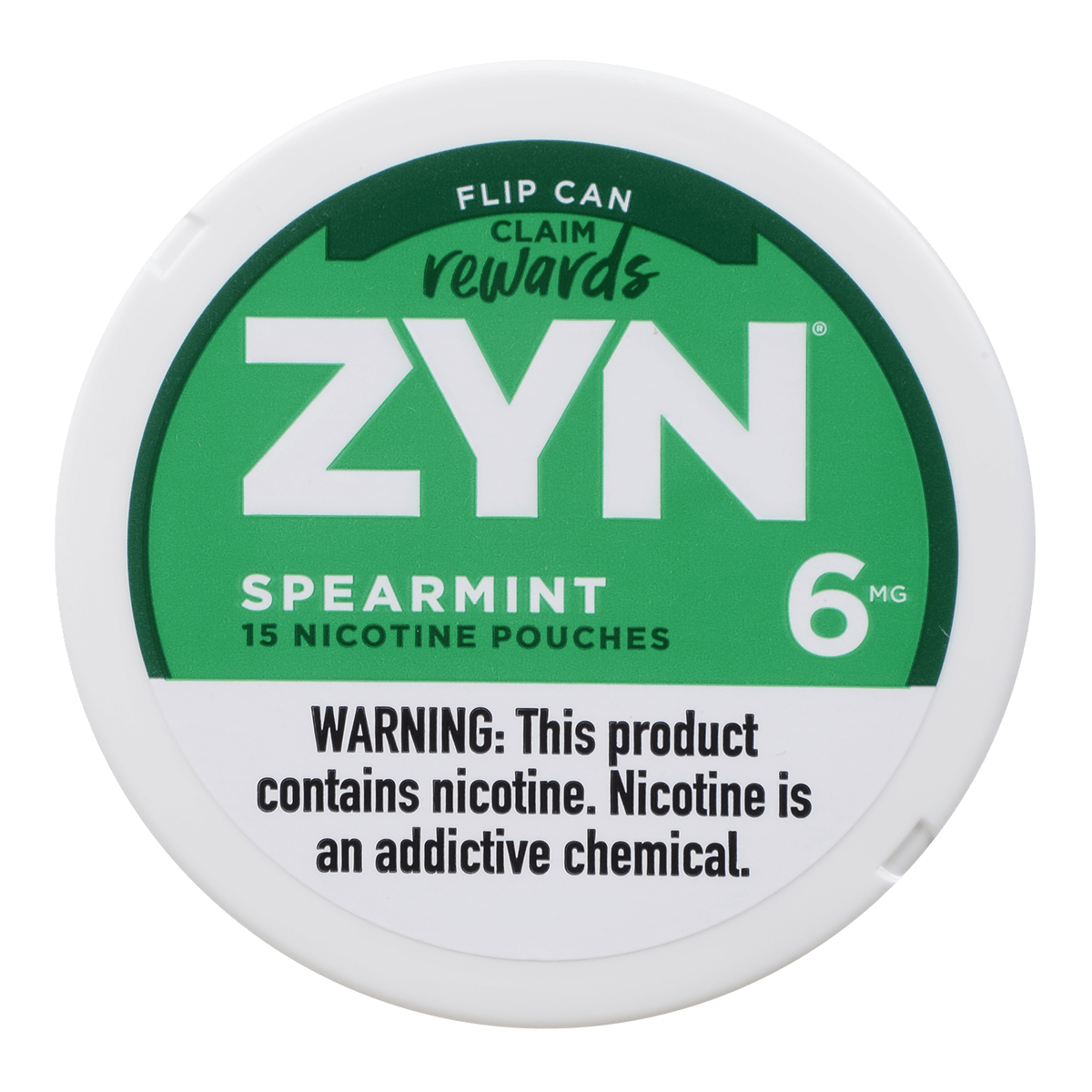 Zyn Nicotine Pouches Spearmint 6 Mg 1/5 Tins