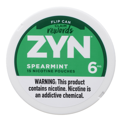Zyn Nicotine Pouches Spearmint 6 Mg 1/5 Tins