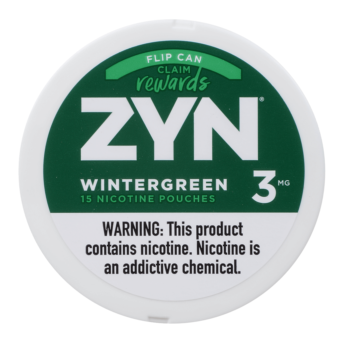 Zyn Nicotine Pouches Wintergreen 3 Mg 1/5 Tins