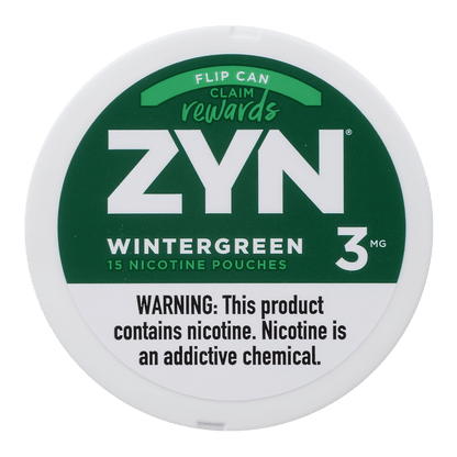 Zyn Nicotine Pouches Wintergreen 3 Mg 1/5 Tins