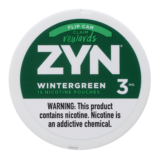 Zyn Nicotine Pouches Wintergreen 3 Mg 1/5 Tins