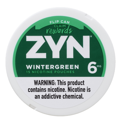 Zyn Nicotine Pouches Wintergreen 6 Mg 1/5 Tins