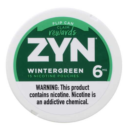Zyn Nicotine Pouches Wintergreen 6 Mg 1/5 Tins