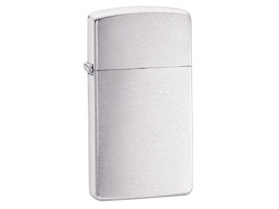 Zippo Brushed Chrome Slim