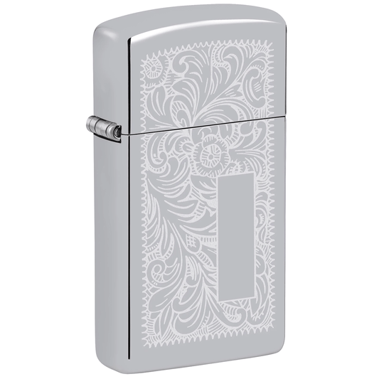 Zippo Venetian High Polish Chrome Slim