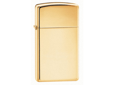 Zippo High Polish Brass Slim