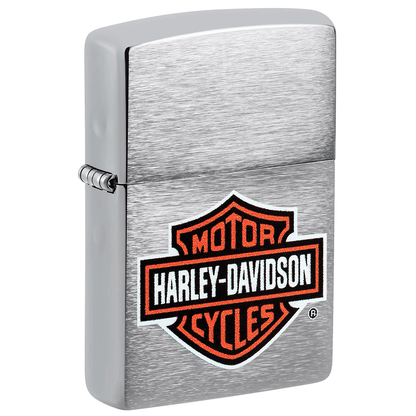 Zippo Harley-Davidson Logo Color Brushed Chrome