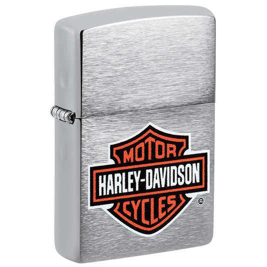 Zippo Harley-Davidson Logo Color Brushed Chrome