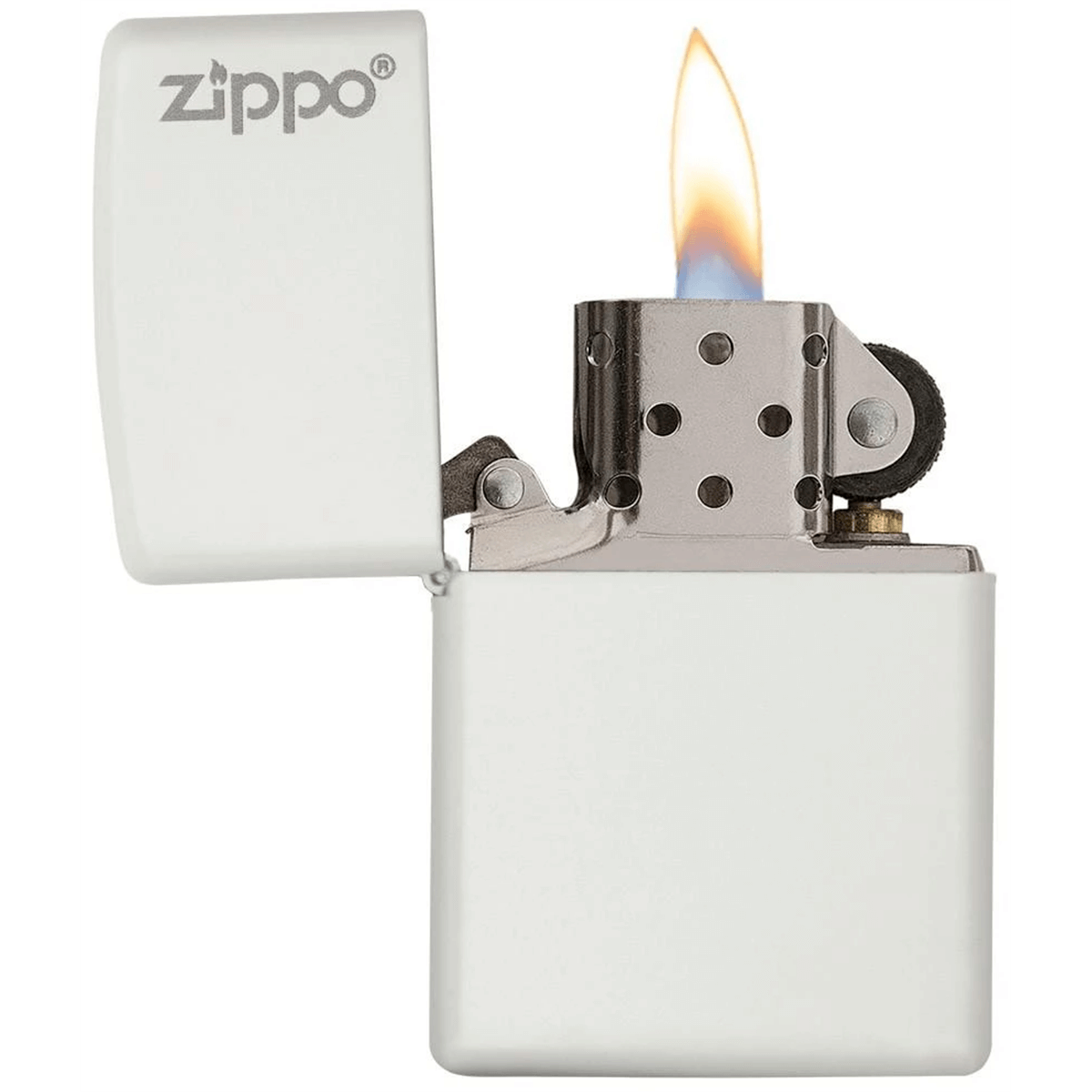 Zippo White Matte WZippo Logo
