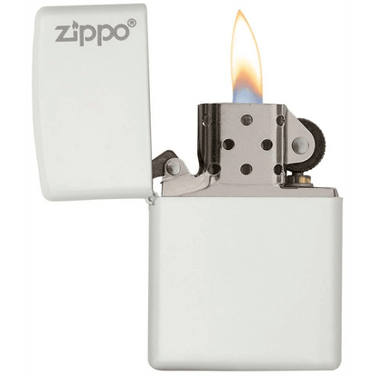 Zippo White Matte WZippo Logo