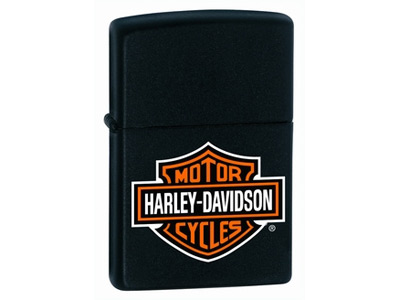 Zippo Harley-Davidson Logo Color Black Matte