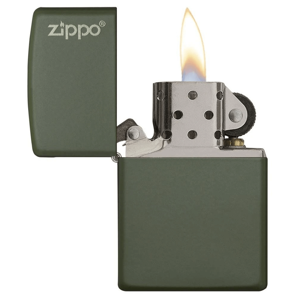 Zippo Green Matte WZippo Logo