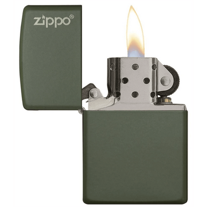 Zippo Green Matte WZippo Logo