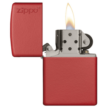 Zippo Red Matte WZippo Logo