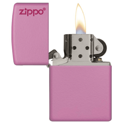Zippo Pink Matte W Zippo Logo