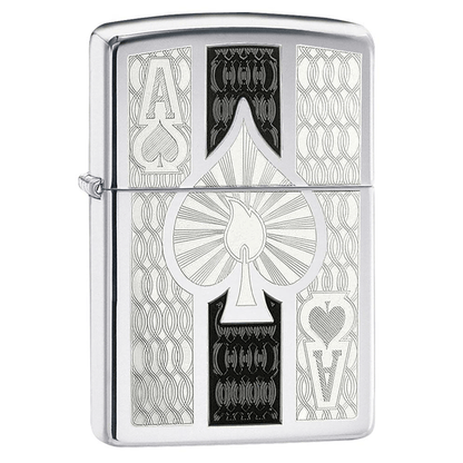 Zippo Ace High Polish Chrome