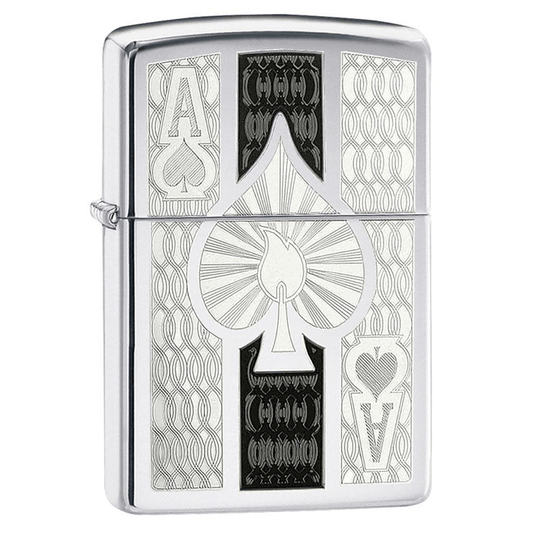 Zippo Ace High Polish Chrome