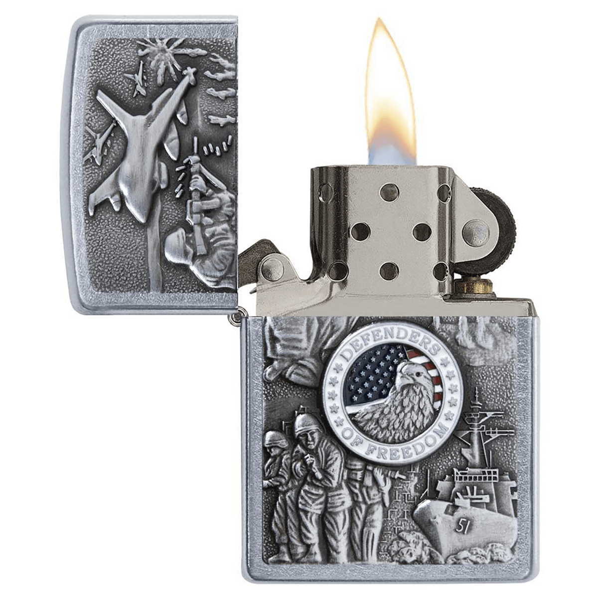 Zippo Joined Forces Emblem Street Chrome