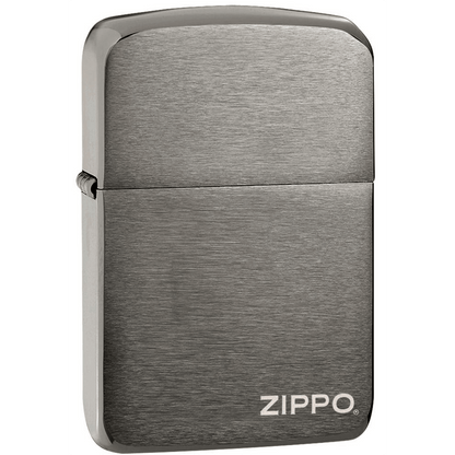 Zippo 1941 Replica Black Ice With Zippo Logo