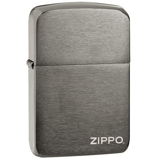 Zippo 1941 Replica Black Ice With Zippo Logo