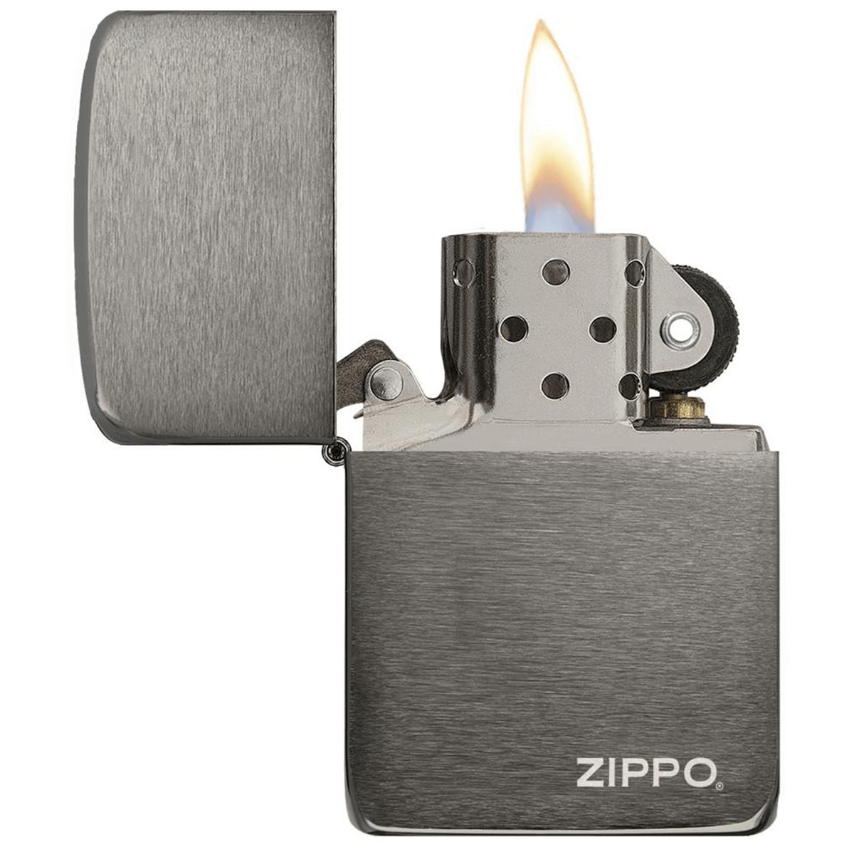 Zippo 1941 Replica Black Ice With Zippo Logo
