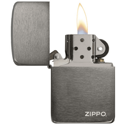 Zippo 1941 Replica Black Ice With Zippo Logo