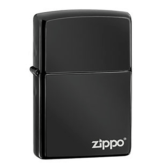 Zippo Ebony W Zippo Logo