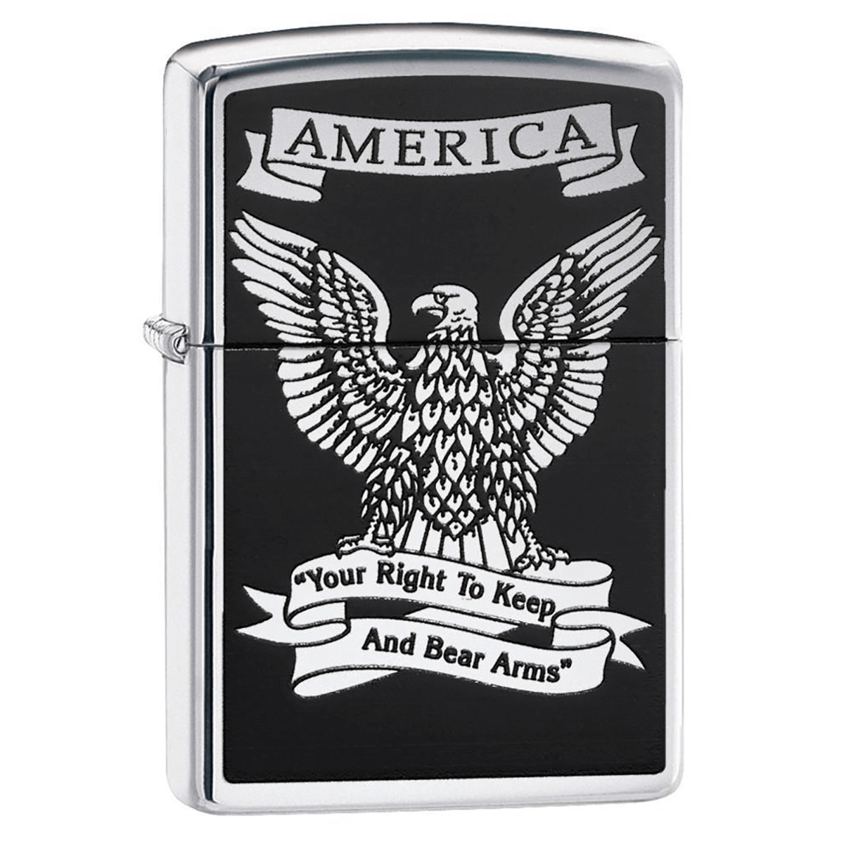 Zippo America High Polish Chrome