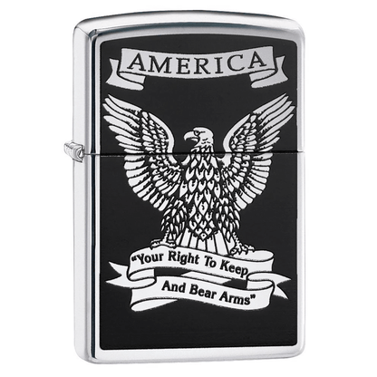 Zippo America High Polish Chrome