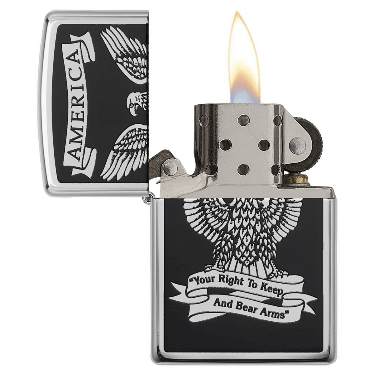 Zippo America High Polish Chrome