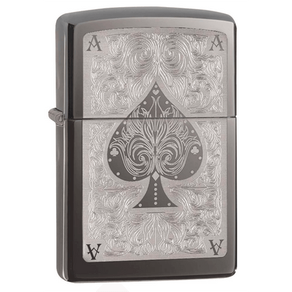 Zippo Ace Of Spade Black Ice