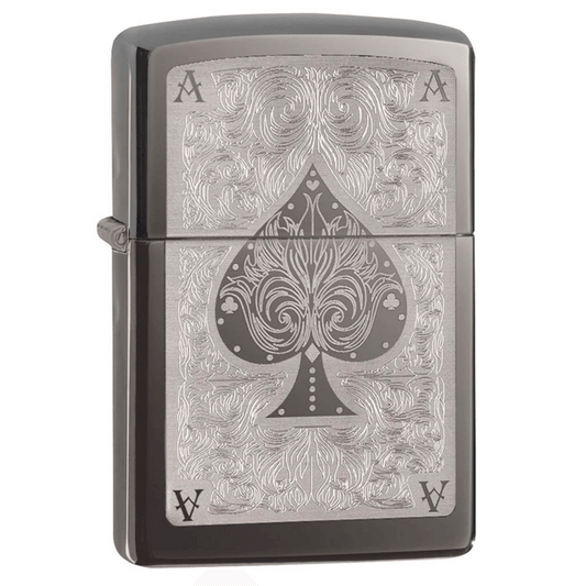 Zippo Ace Of Spade Black Ice