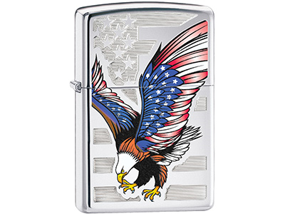 Zippo High Polish Chrome E-Award Eagle