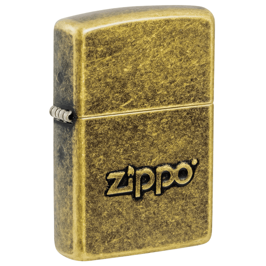 Zippo Stamp Antique Brass