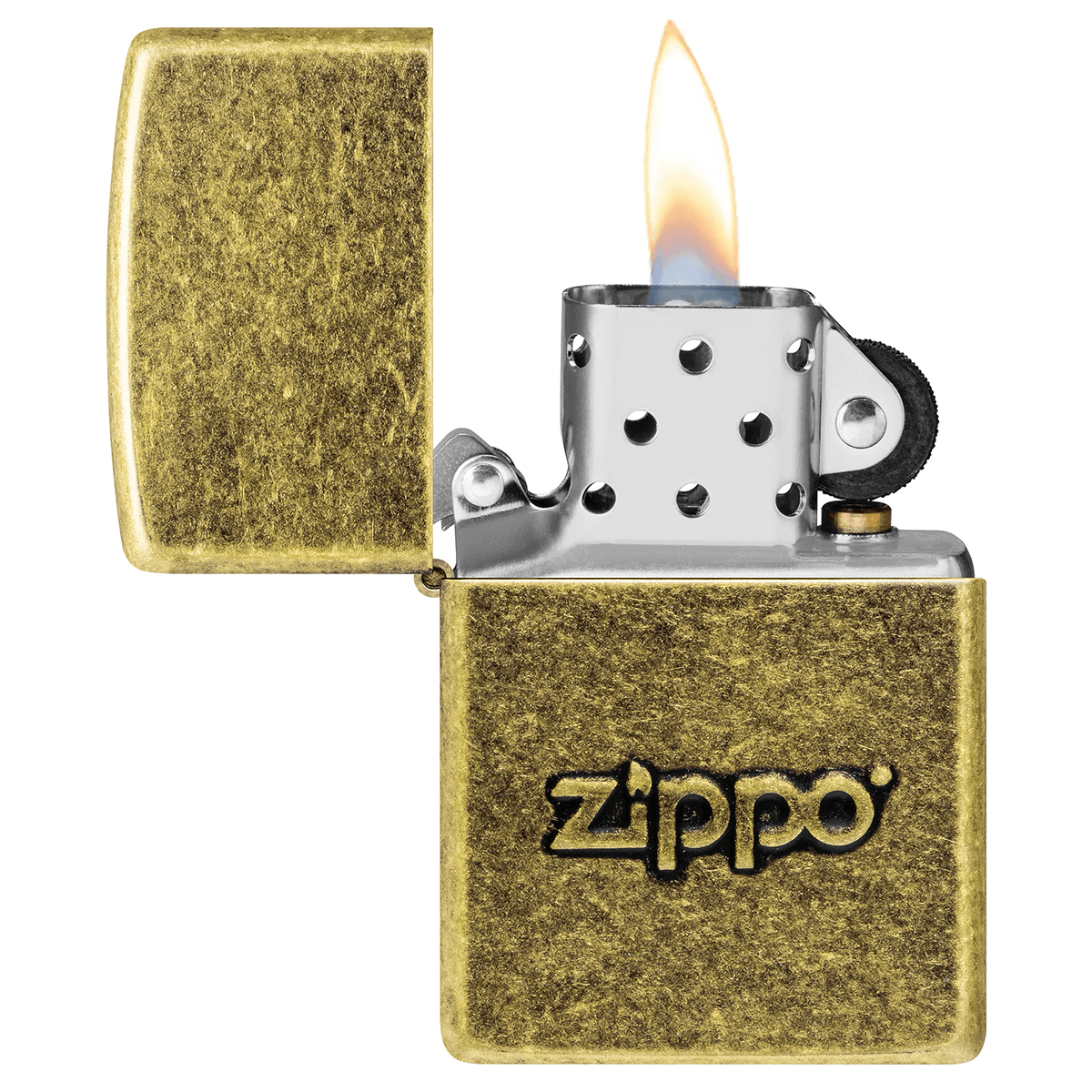 Zippo Stamp Antique Brass