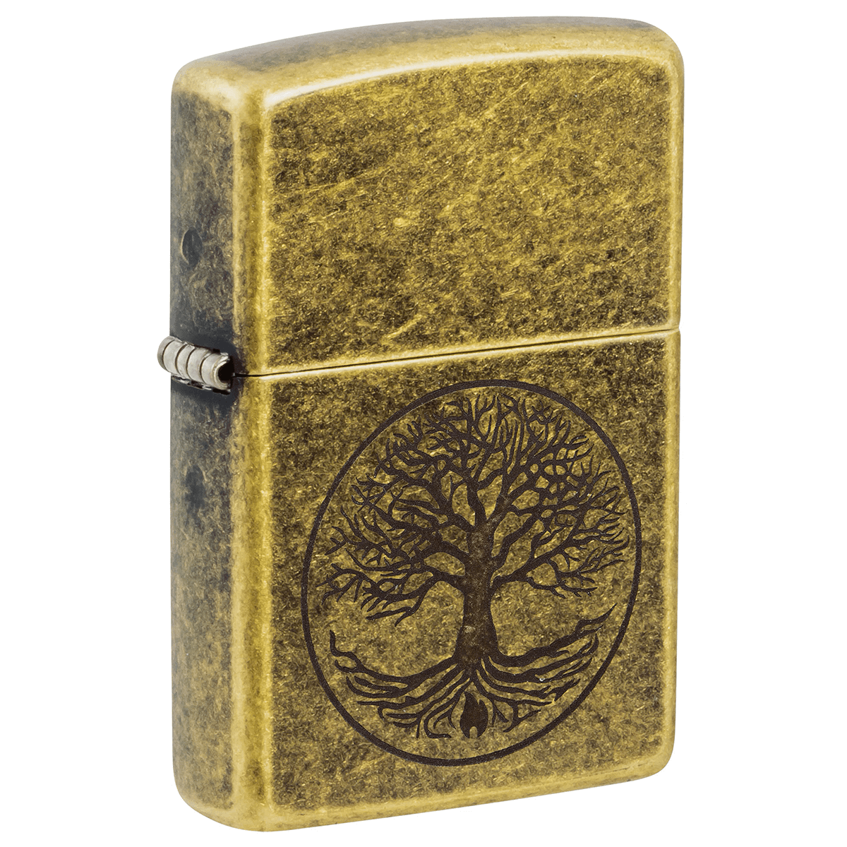 Zippo Tree Of Life Antique Brass