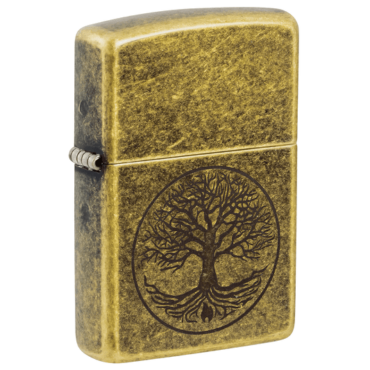 Zippo Tree Of Life Antique Brass