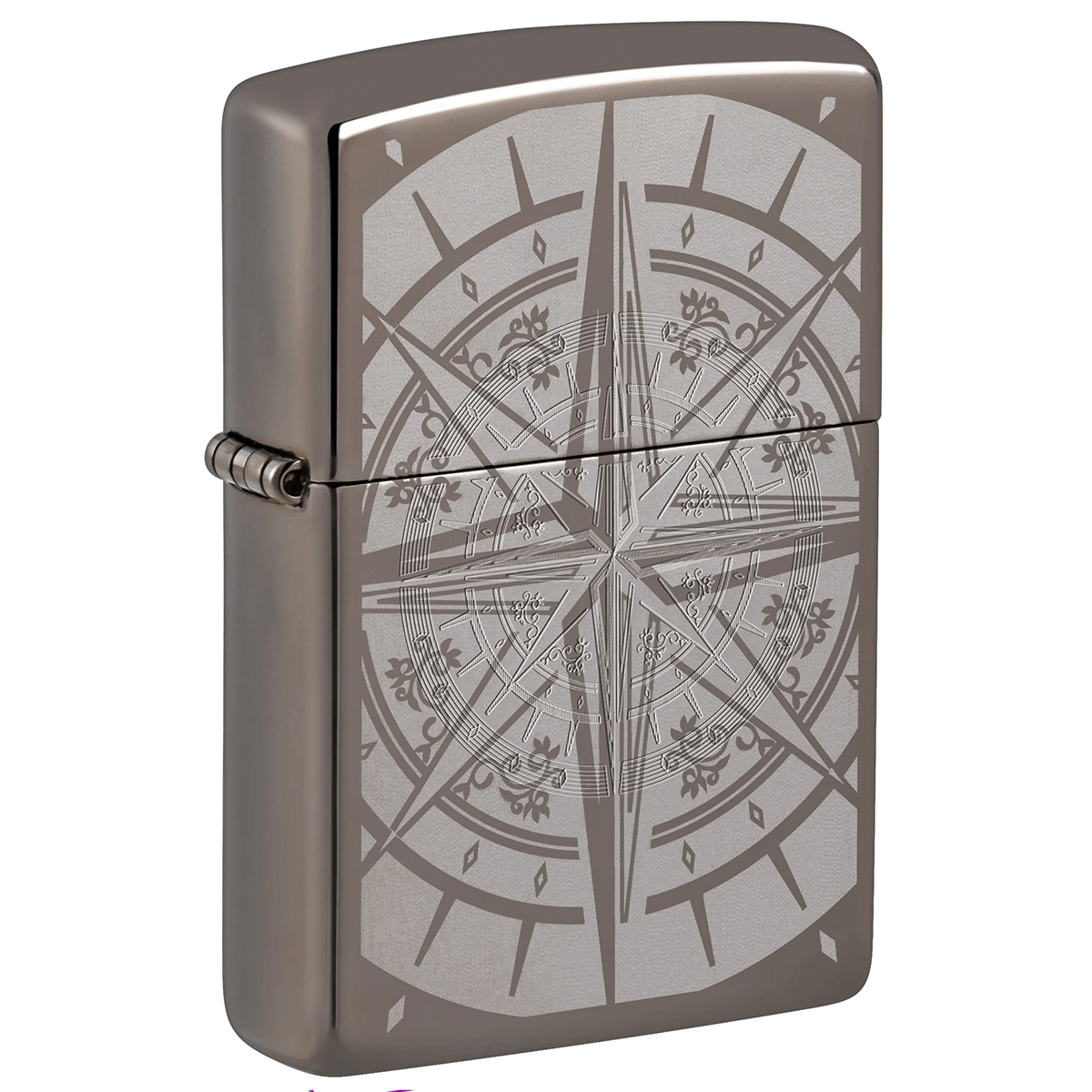 Zippo Exquisite Compass Black Ice
