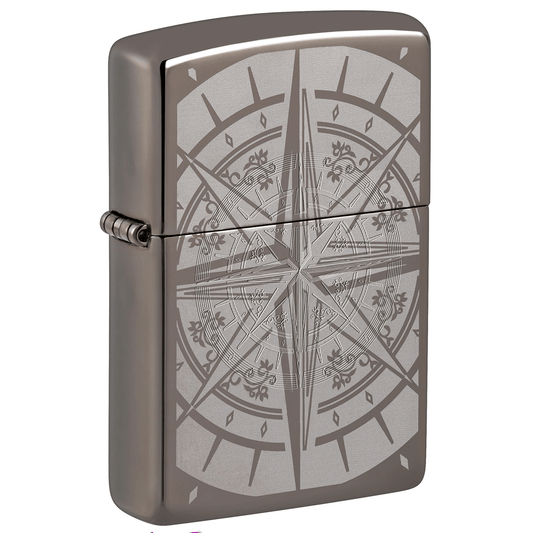 Zippo Exquisite Compass Black Ice