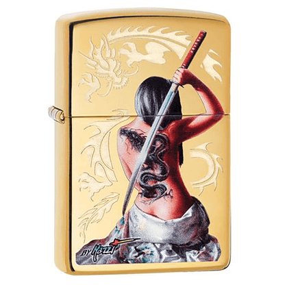Zippo Mazzi Dragon Lady High Polish Brass