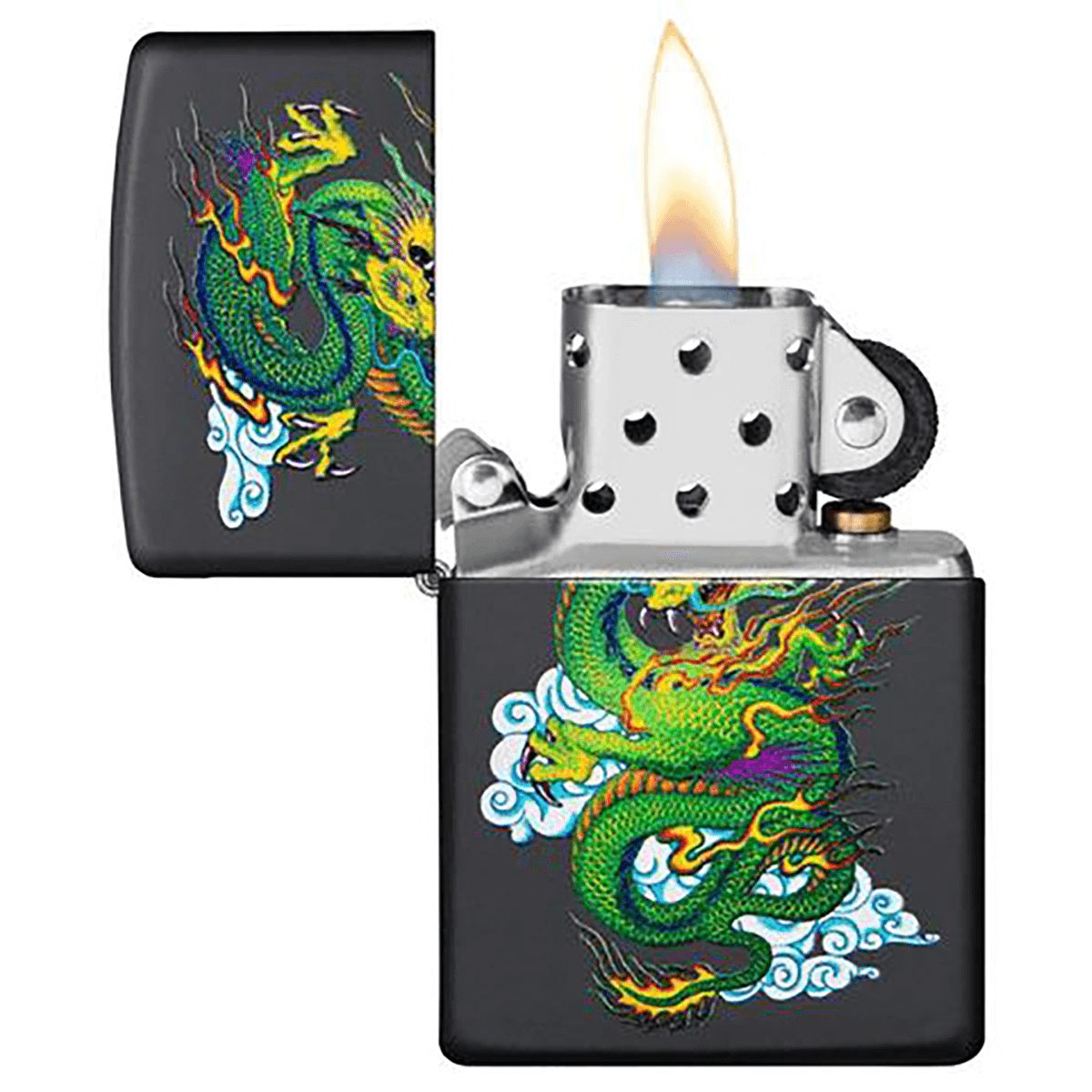 Zippo Dragon Black Matt