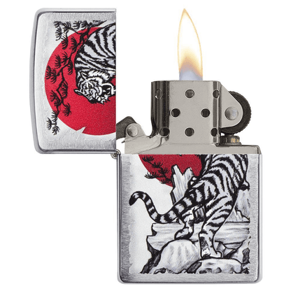 Zippo Asian Tiger Brushed Chrome