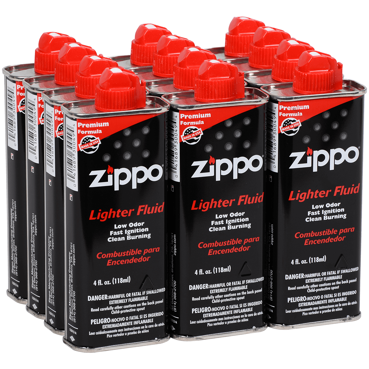 Zippo Lighter Fluid 4 Oz. Carton Of 24
