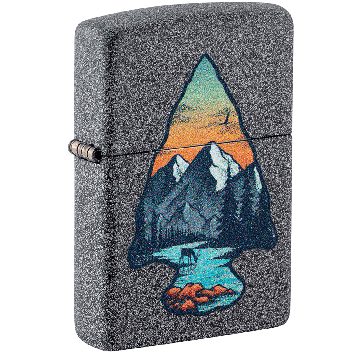 Zippo Arrowhead Nature Landscape Iron Stone Finish