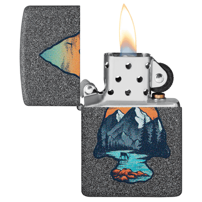 Zippo Arrowhead Nature Landscape Iron Stone Finish