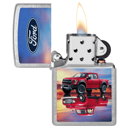 Zippo Ford F-150 Color Image Street Chrome