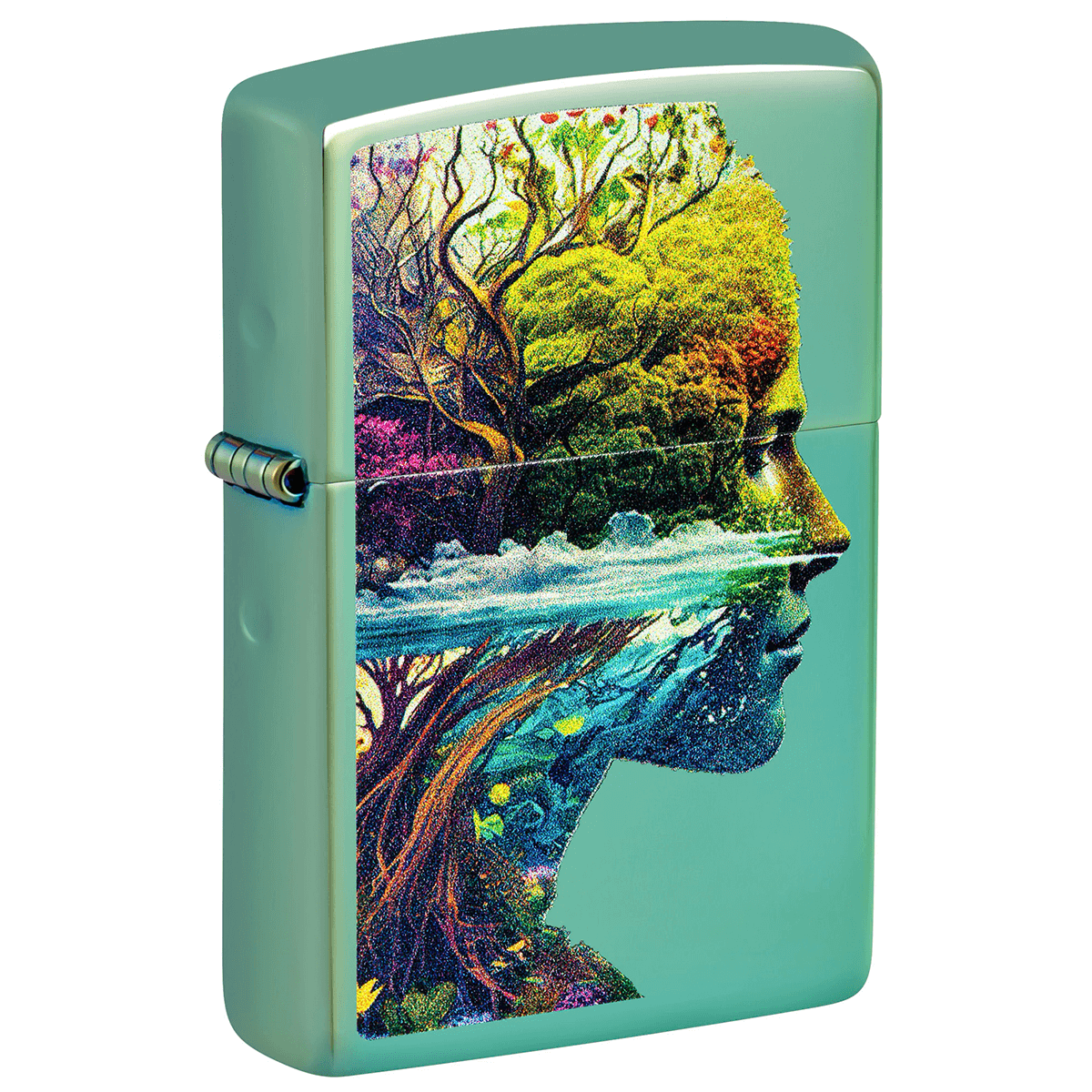 Zippo Natural Elements High Polish Green